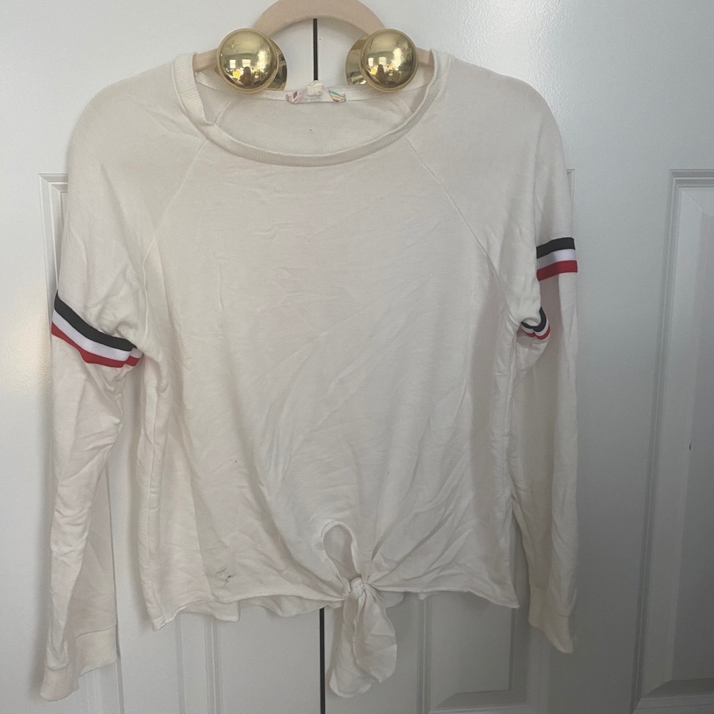 White Longsleeve with Stripes